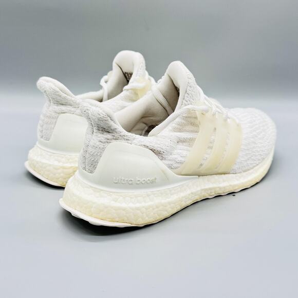 Adidas Shoes Mens 6.5 White Ultraboost 3.0 Primeknit Running Athletic Sneakers